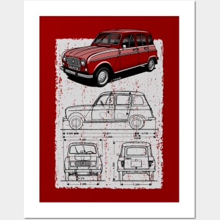 The super cool French classic car Posters and Art